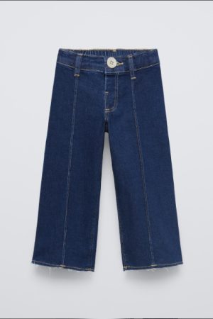Marine Beyaz Düğmeli Kot Pantalon