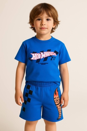 Hot Wheels Mavi Şort Takım
